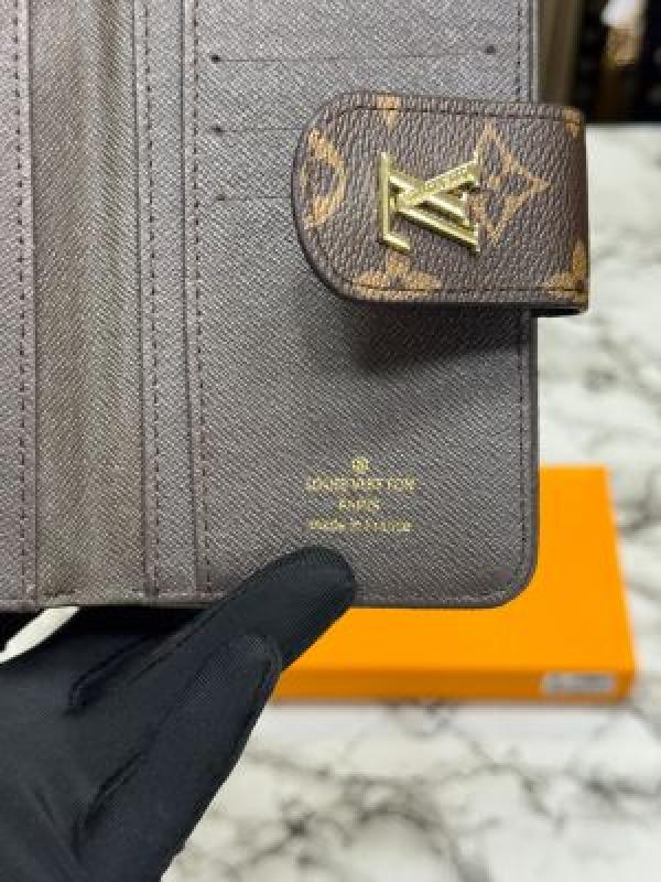 LV-Inspired Signature Monogram Canvas Zip Around Long Wallet With Box