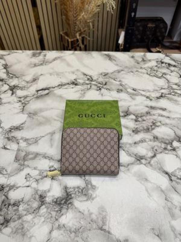 G-Inspired GG Monogram Zip-around With Box (Apricot)
