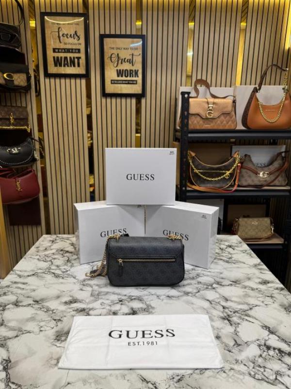 Guess-Inspired Noelle Crossbody Camera Bag With Box And Dust Bag (Grey-Black)