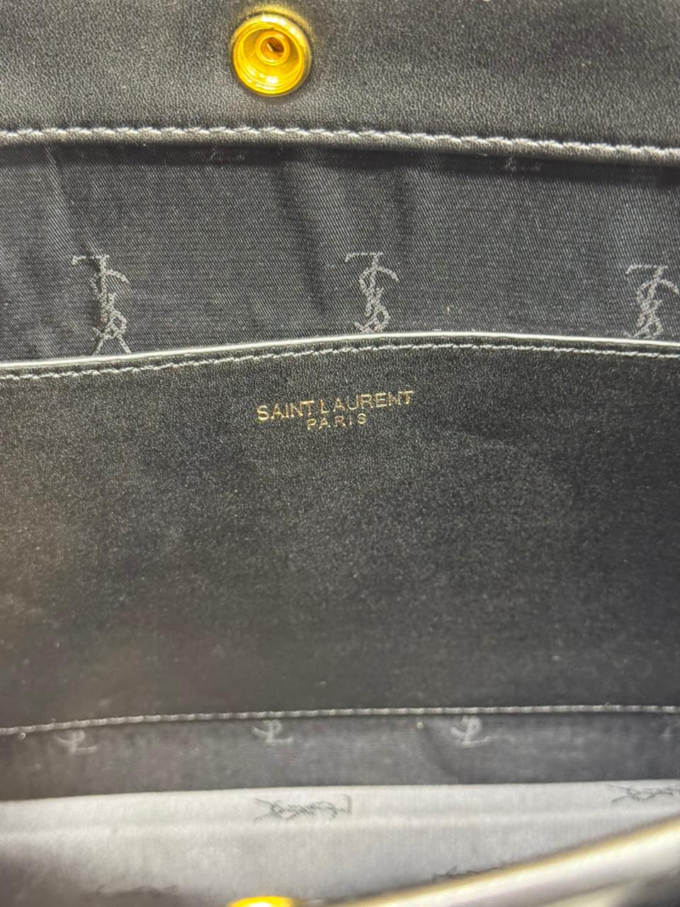 YSL-Inspired Rive Gauche Handbag With Dust Bag (Black)