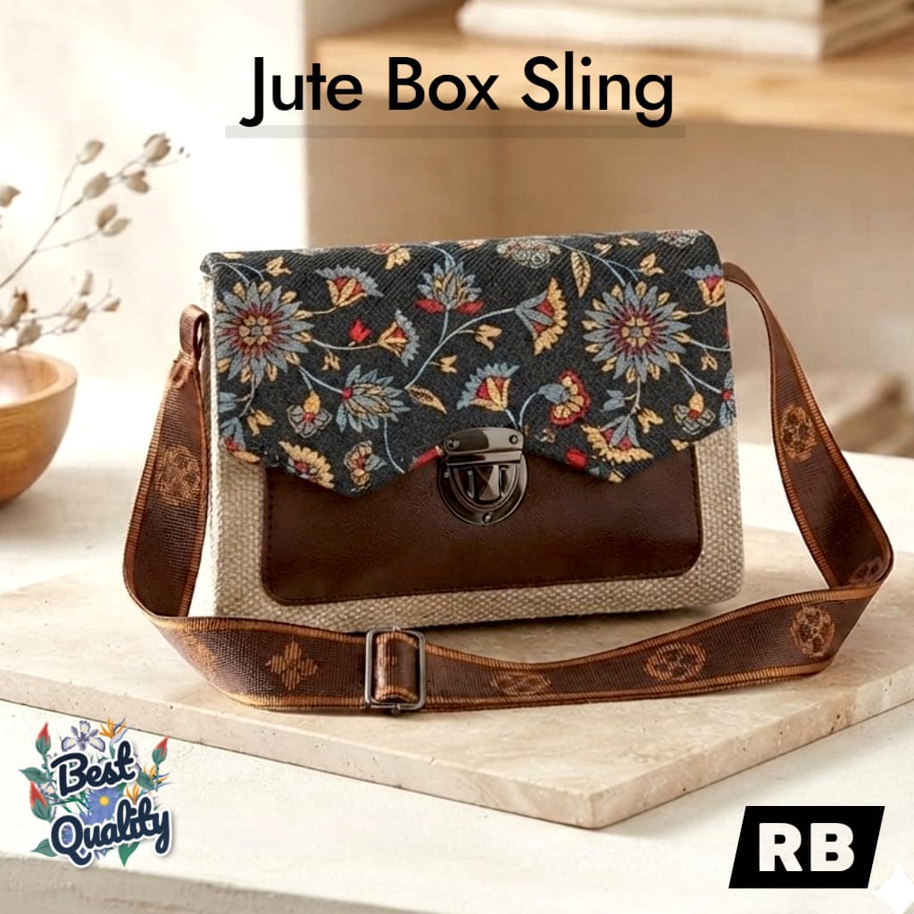 Stylish Jaquard Box Sling