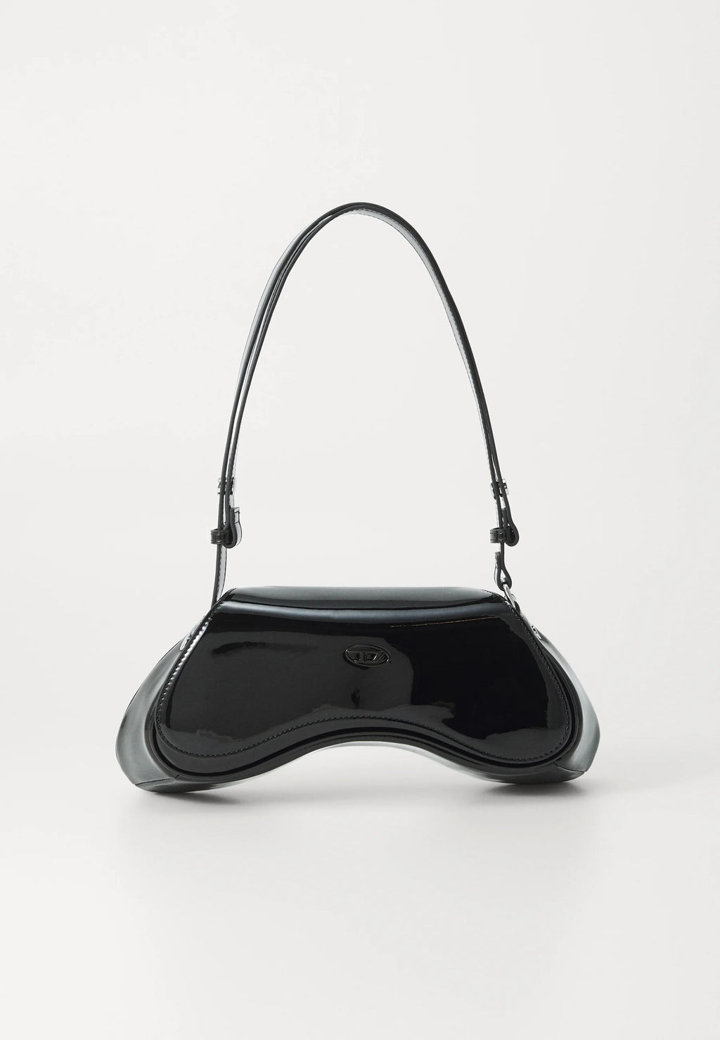 Diesel Inspired Play Play Glossy Shoulder Bag With Box And Dust Bag Including Carry Bag (Black)