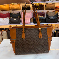MK-inspired Voyager Premium Quality Tote Bag With Dust Bag (Coffee Brown)