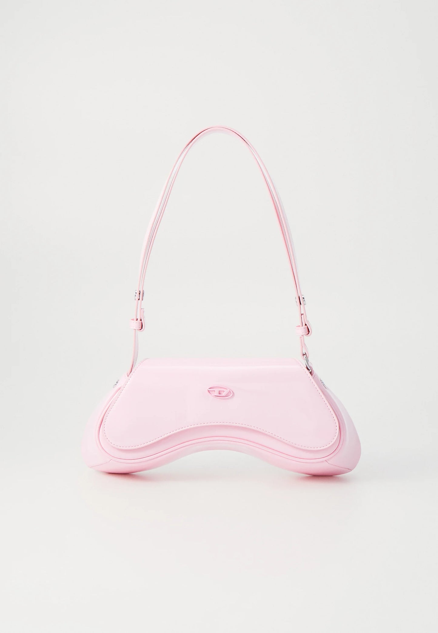 Diesel Inspired Play Play Glossy Shoulder Bag With Box And Dust Bag Including Carry Bag (Pink)