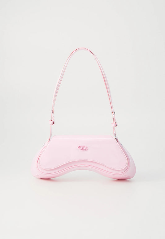 Diesel Inspired Play Play Glossy Shoulder Bag With Box And Dust Bag Including Carry Bag (Pink)