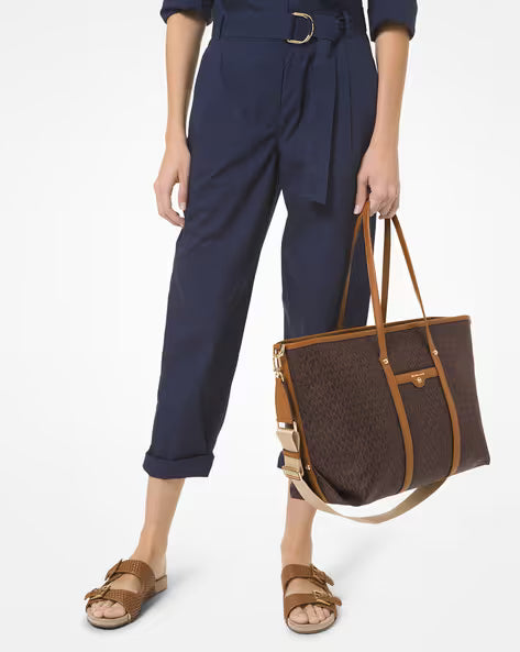 MK-Inspired Tote Bag With Brand Dust Bag (Brown)
