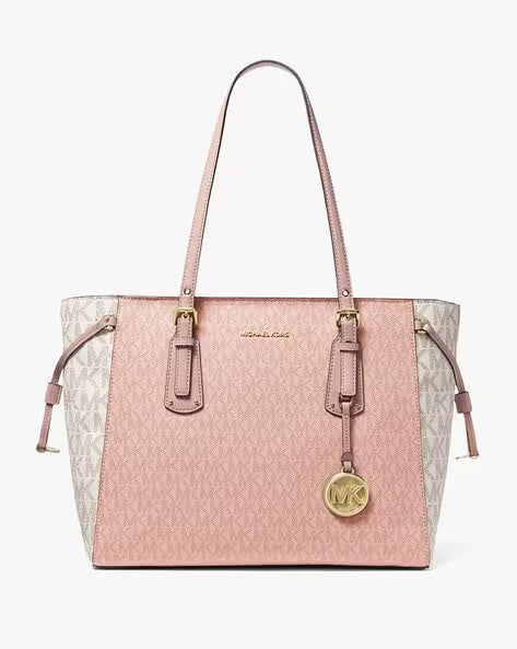 MK-inspired Voyager Premium Quality Tote Bag With Dust Bag (Pink)