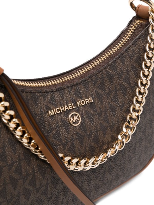 MK-inspired Charm Sling Bag With Box And Dust Bag (Brown)