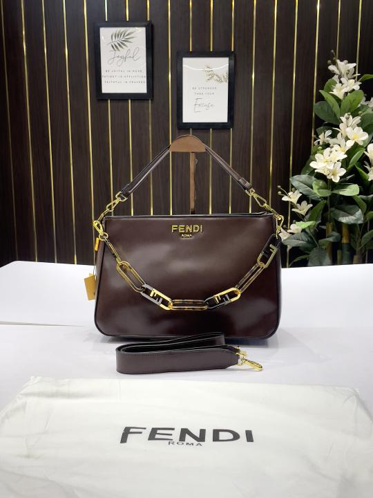 F-Inspired Shoulder Medium Tote Bag