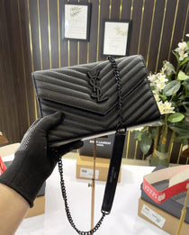 YSL-Inspired chain Sling Bag (Black)