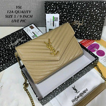YSL-Inspired chain Sling Bag (Beige)