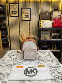 MK-Inspired Adina Backpack With Dust Bag Premium Quality (Beige)