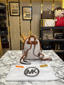 MK-Inspired Adina Backpack With Dust Bag Premium Quality (Beige)
