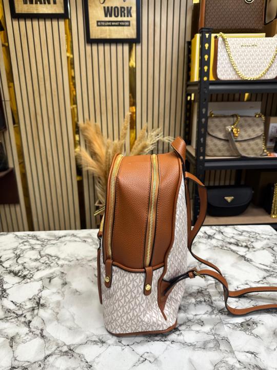 MK-Inspired Adina Backpack With Dust Bag Premium Quality (Beige)