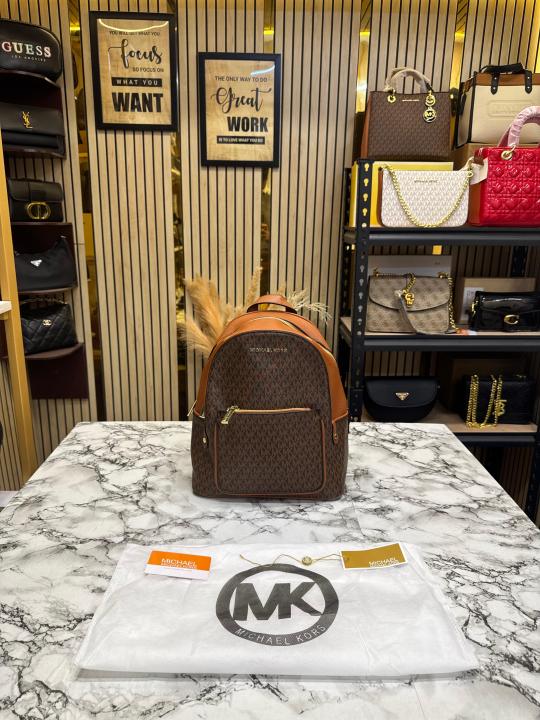 MK-inspired Adina Backpack With Dust bag Premium Quality (Brown)