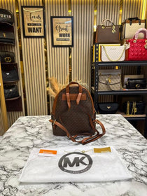 MK-inspired Adina Backpack With Dust bag Premium Quality (Brown)