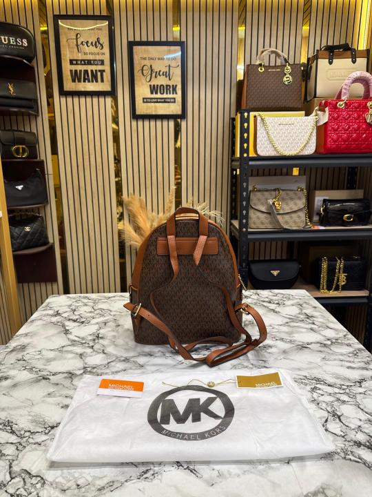 MK-inspired Adina Backpack With Dust bag Premium Quality (Brown)