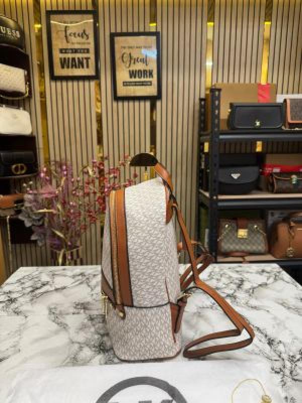 Mk-Inspired Kenley Backpack Premium Quality With Dust Bag (Beige)