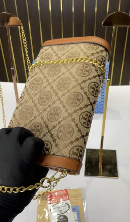 TB-Inspired Sling Bag With Box (Biege)