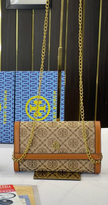 TB-Inspired Sling Bag With Box (Biege)
