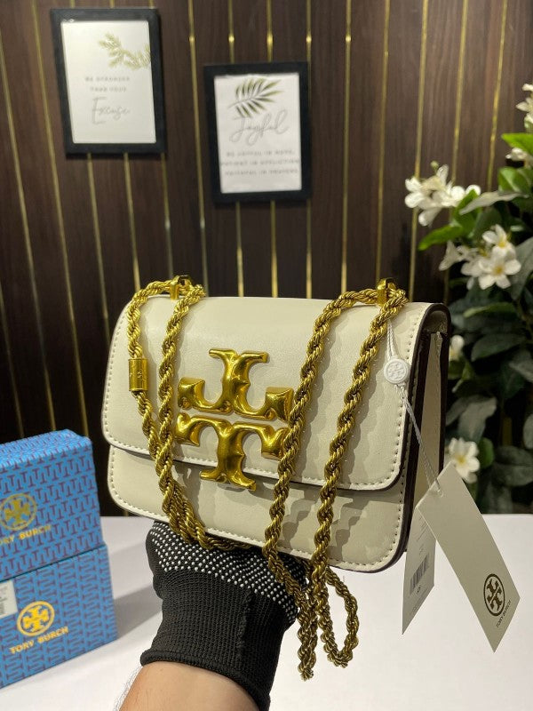 TB-Inspired Eleanor Shoulder Bag With Box (Biege)