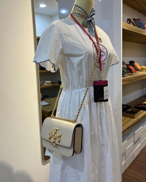 TB-Inspired Eleanor Shoulder Bag With Box (Biege)