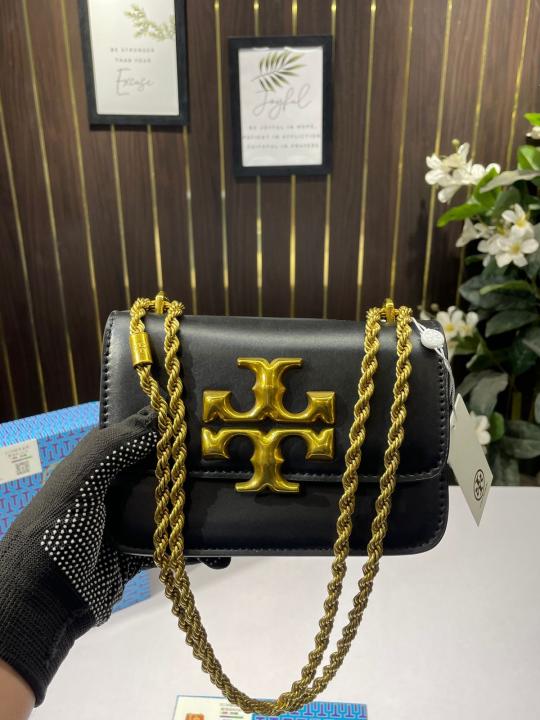 TB-Inspired Eleanor Shoulder Bag With Box (Black)