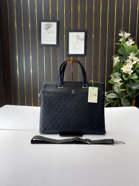 LV-Inspired Laptop Bag With Dust Bag