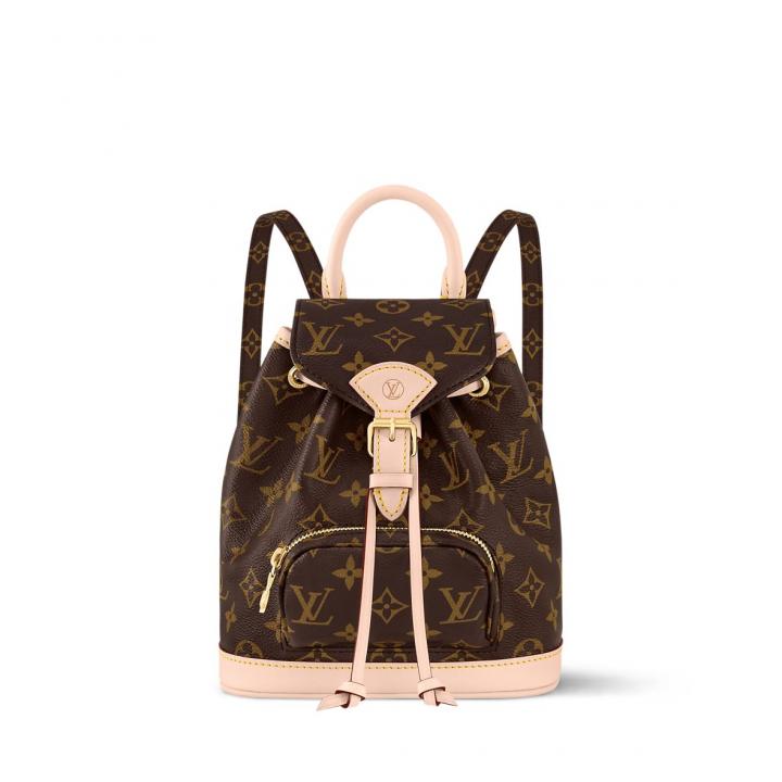 LV-Inspired Mini Backpack Box (Brown Flower) Main image