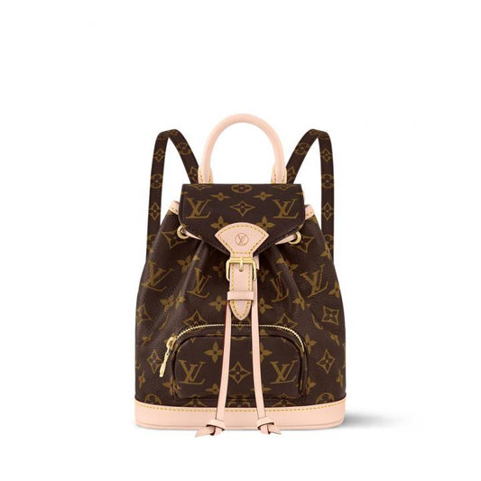LV-Inspired Mini Backpack Box (Brown Flower)