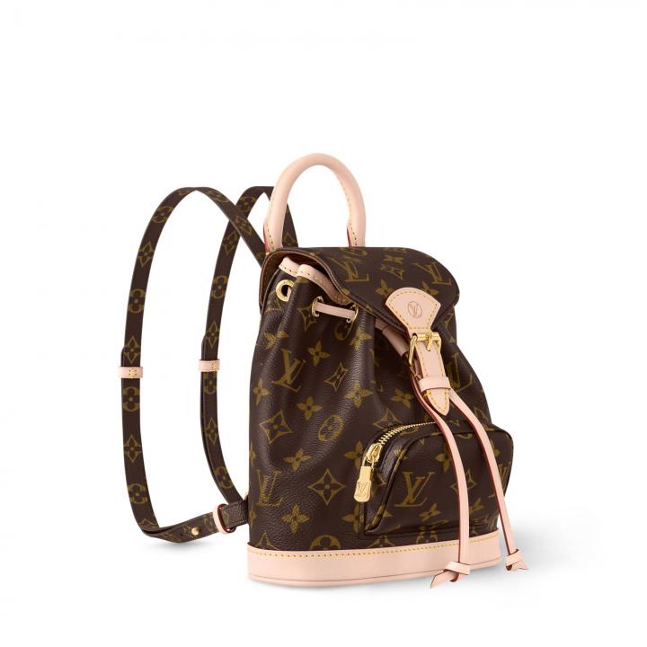 LV-Inspired Mini Backpack Box (Brown Flower) Secondary image