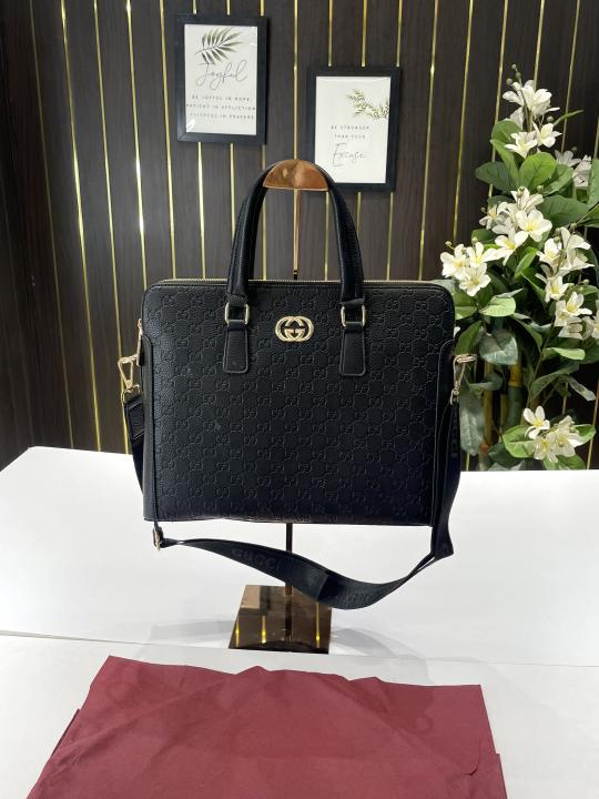G-Inspired Laptop Bag with Dust Bag (Black)