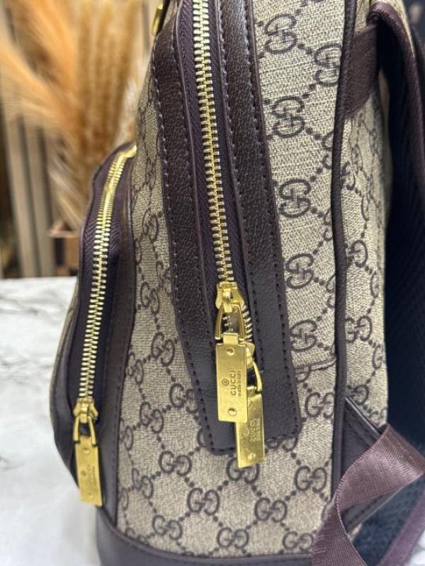 G-inspired Ophidia GG Printed Backpack With Dust Bag (Brown)