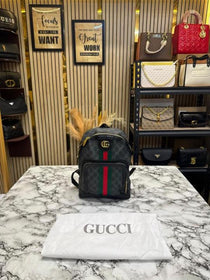 G-inspired Ophidia GG Printed Backpack With Dust Bag (Black)