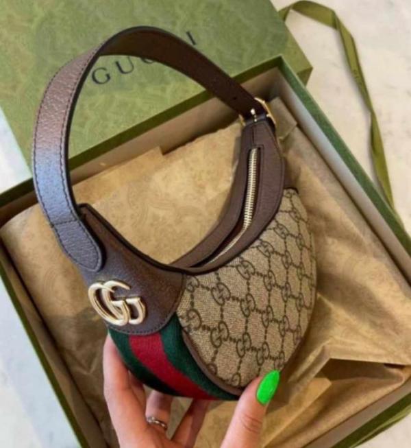 G-Inspired Ophidia supreme Small bag in a Maroon Box Main image