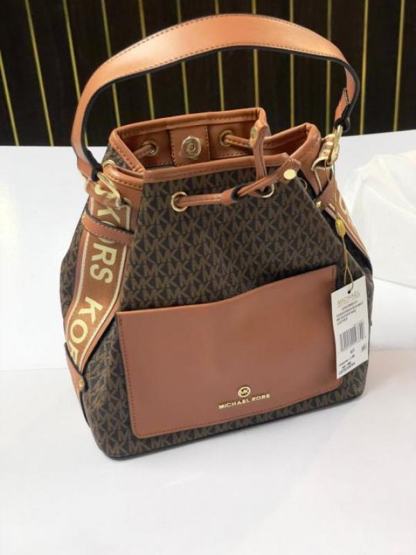 MK-Inspired Maeve Bucket Bag with Dust Bag (coffee brown)