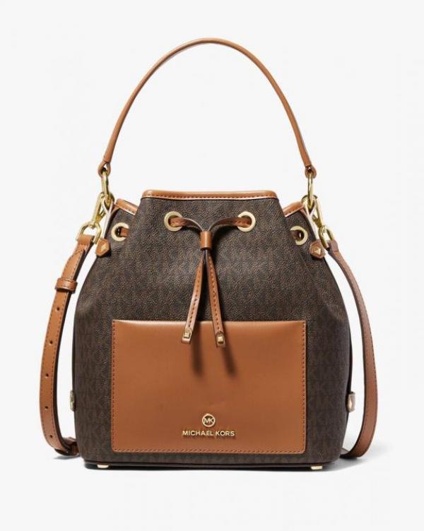 MK-Inspired Maeve Bucket Bag with Dust Bag (coffee brown)