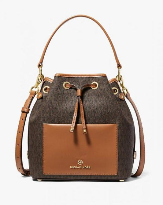MK-Inspired Maeve Bucket Bag with Dust Bag (coffee brown)