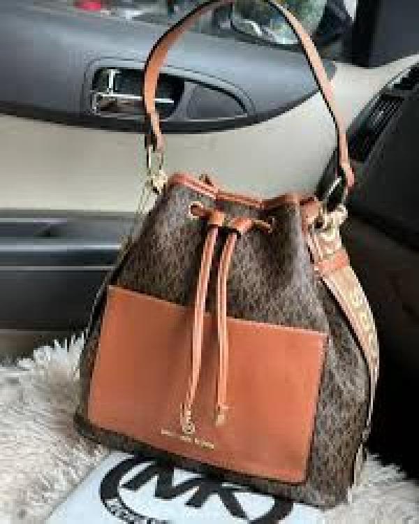 MK-Inspired Maeve Bucket Bag with Dust Bag (coffee brown)