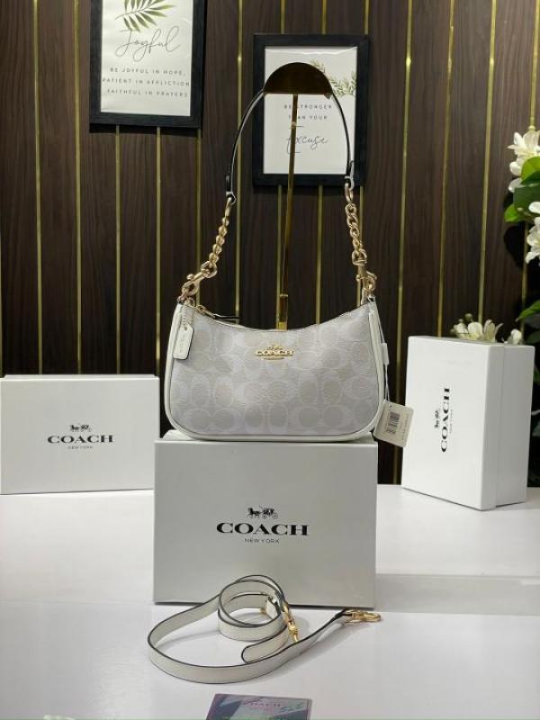 C-Inspired Teri Shoulder Bag (White)
