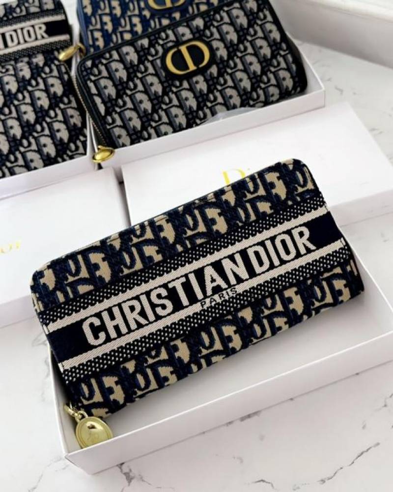 D-Inspired Premium Long Wallet With Box (Blue)