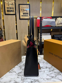 LV-Inspired On The Go PM Bi-colour With Double Box And Dust Bag (Black)