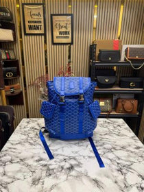 Goyard inspired Alpin Backpack In Ian Pattern Premium Quality (Blue)