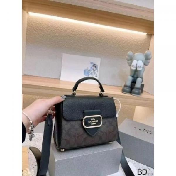 C-Inspired Morgan Top Handle Bag With Box (Black)
