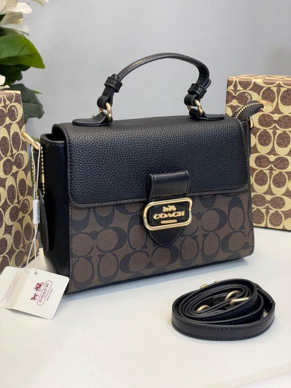 C-Inspired Morgan Top Handle Bag With Box (Black) Secondary image