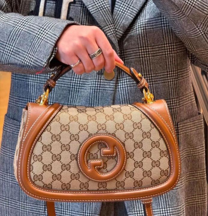 G-Inspired Blondie Top Handle With Original Box (Brown)
