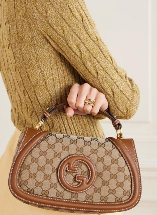 G-Inspired Blondie Top Handle With Original Box (Brown)