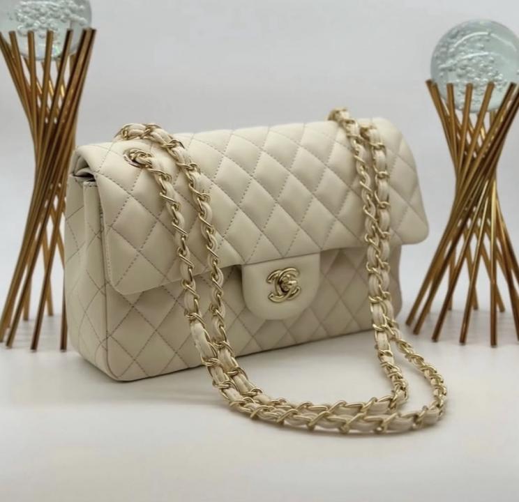 Chanel-Inspired Jumbo shoulder Bag (Apricot) Secondary image