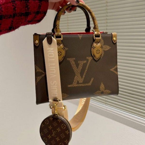 LV-Inspired On The Go Small Premium Quality Handbag With Original Double Box