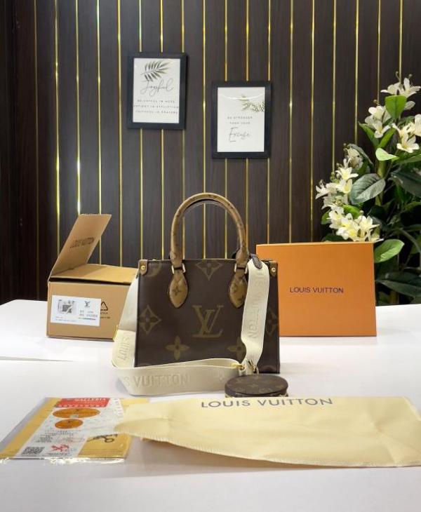 LV-Inspired On The Go Small Premium Quality Handbag With Original Double Box